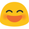 Smiling Face With Open Mouth & Smiling Eyes emoji on Google